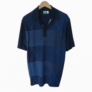 Ben Hogan performance polo/golf shirt blue stripes size M
